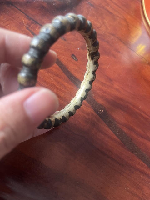 古玩銅器銅手鐲真品鑒賞圖