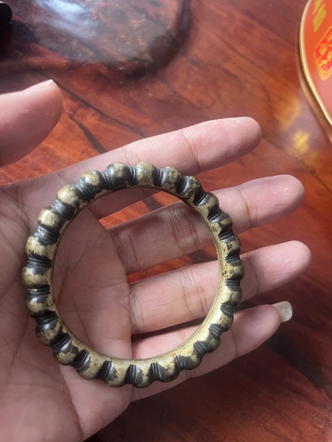 古玩銅器銅手鐲真品鑒賞圖