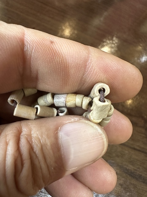 古玩玉器三四千年素紋玉珠管拍賣(mài)，當(dāng)前價(jià)格2888元