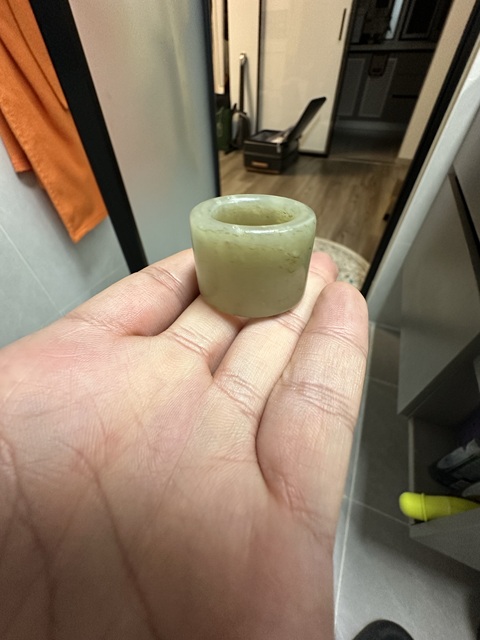 古玩玉器扳指真品鑒賞圖