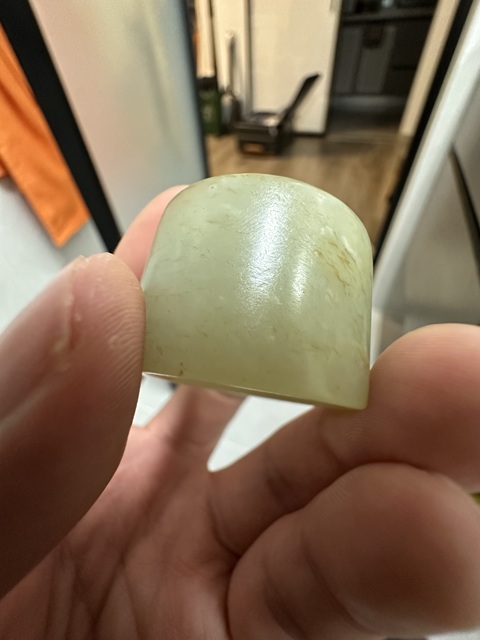古玩玉器扳指真品鑒賞圖