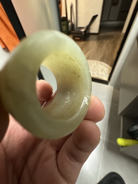 古玩玉器扳指真品鑒賞圖