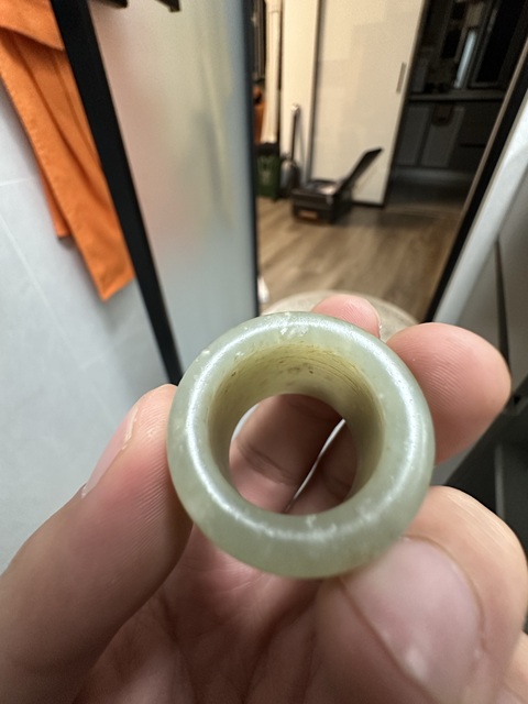 古玩玉器扳指真品鑒賞圖