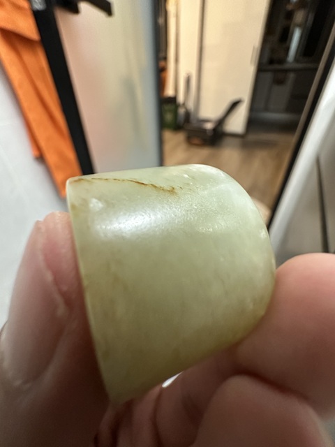 古玩玉器扳指真品鑒賞圖
