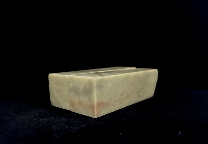 古玩雜項青田石印章一對真品鑒賞圖