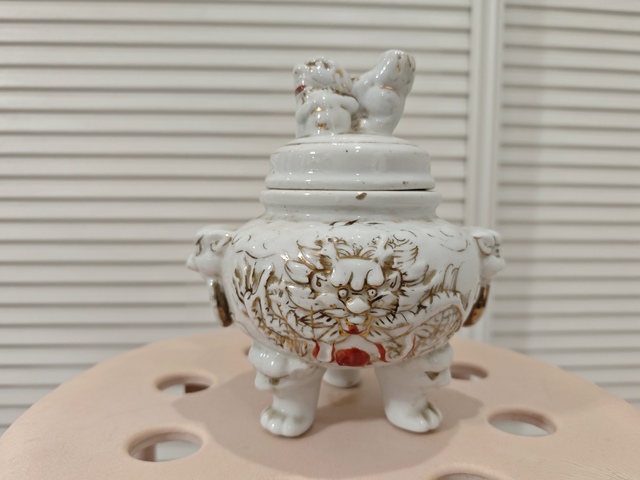 古玩陶瓷吉語紋香爐真品鑒賞圖