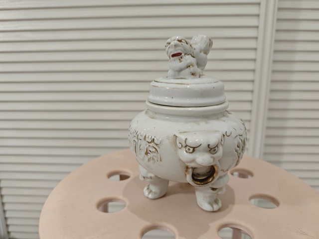 古玩陶瓷吉語紋香爐真品鑒賞圖