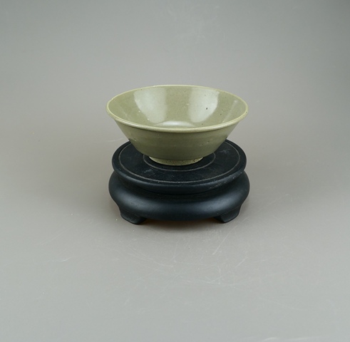 古玩陶瓷龍泉青瓷斗笠碗真品鑒賞圖