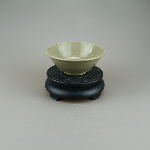 古玩陶瓷龍泉青瓷斗笠碗真品鑒賞圖