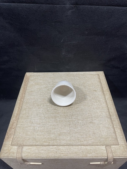 古玩陶瓷晚明德化窯白釉杯真品鑒賞圖