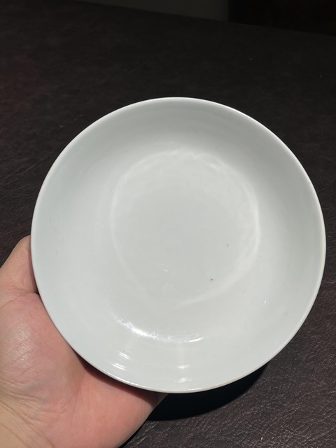 古玩陶瓷藍釉盤真品鑒賞圖
