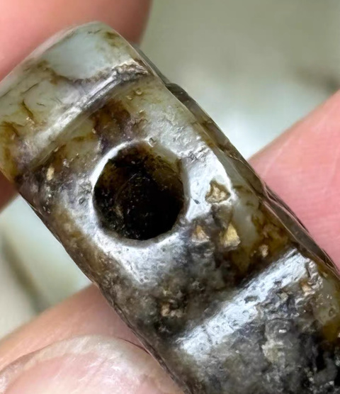 古玩玉器玉螭龍劍格真品鑒賞圖