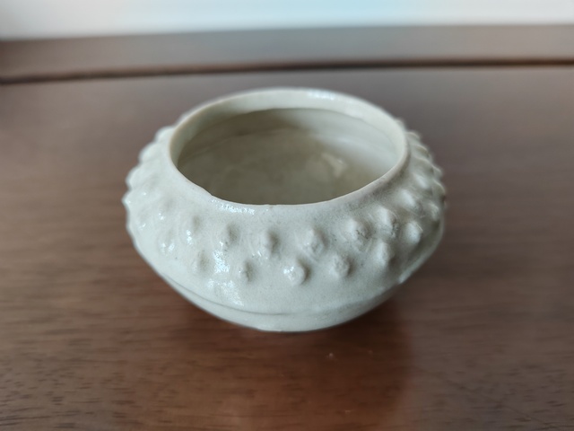 古玩陶瓷青白釉鼓釘洗真品鑒賞圖