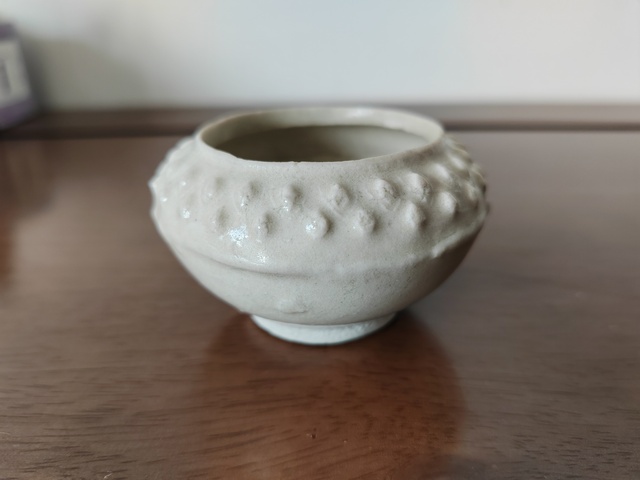 古玩陶瓷青白釉鼓釘洗真品鑒賞圖