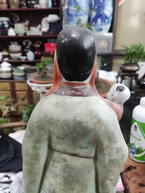 古玩陶瓷福星塑像真品鑒賞圖