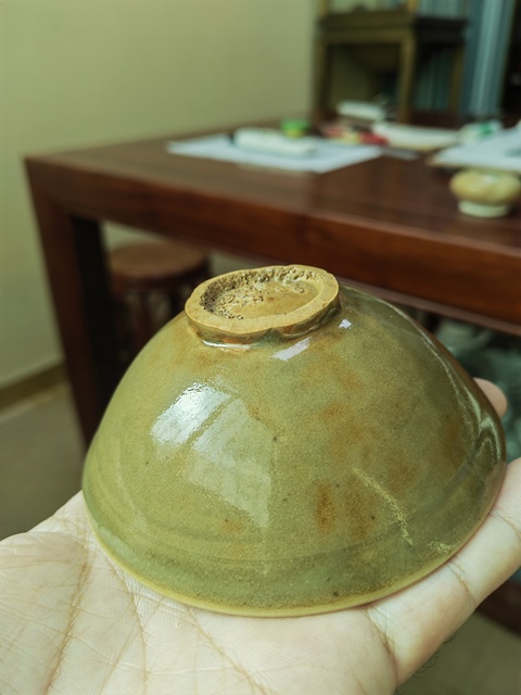 古玩陶瓷耀州窯印花碗真品鑒賞圖