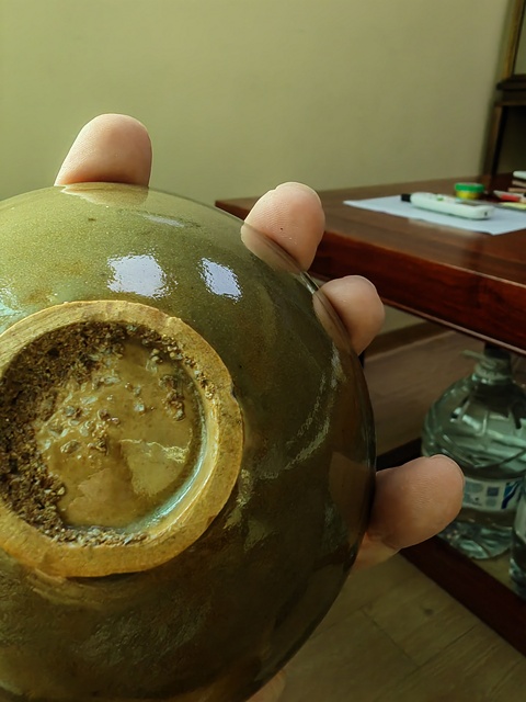 古玩陶瓷耀州窯印花碗真品鑒賞圖