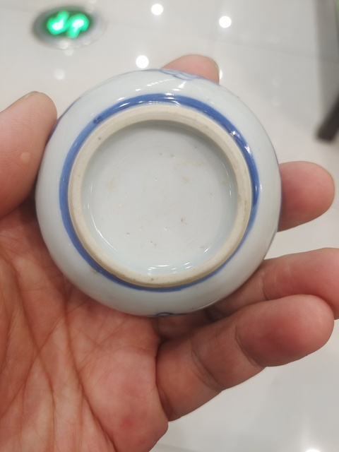 古玩陶瓷青花八寶紋水洗真品鑒賞圖