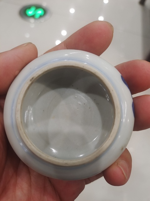 古玩陶瓷青花八寶紋水洗真品鑒賞圖