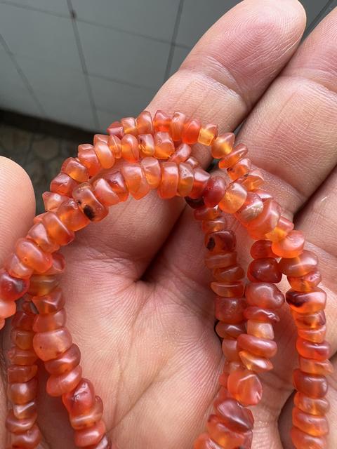 古玩玉器瑪瑙串珠真品鑒賞圖