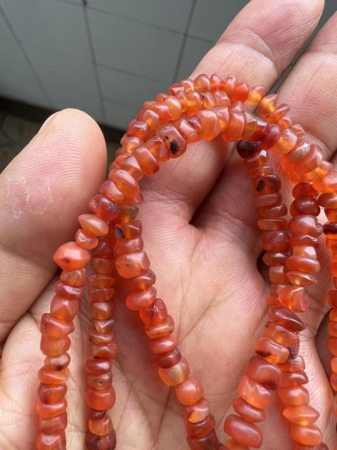 古玩玉器瑪瑙串珠真品鑒賞圖