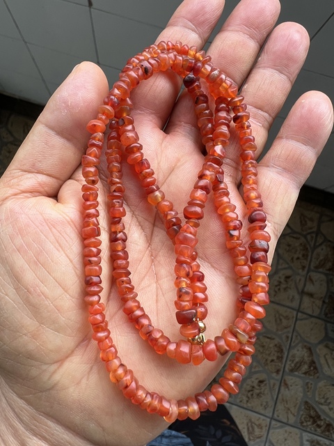 古玩玉器瑪瑙串珠真品鑒賞圖