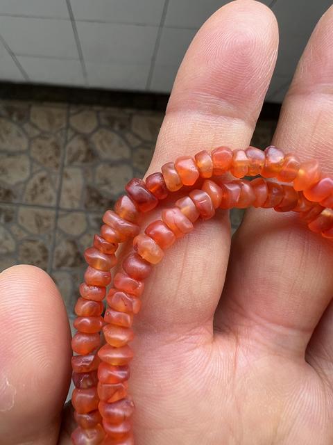 古玩玉器瑪瑙串珠真品鑒賞圖