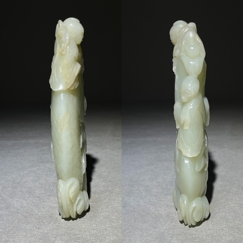 古玩玉器連年有余擺件真品鑒賞圖