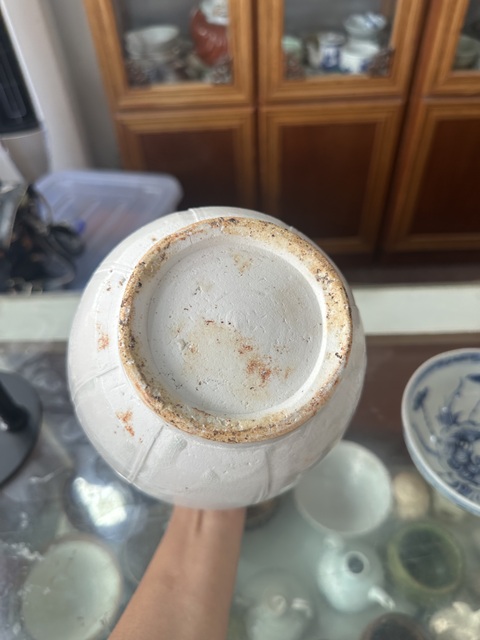 古玩陶瓷青白釉瓜棱梅瓶真品鑒賞圖