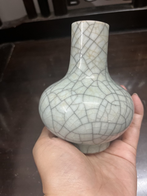 古玩陶瓷 乾隆荸薺瓶真品鑒賞圖