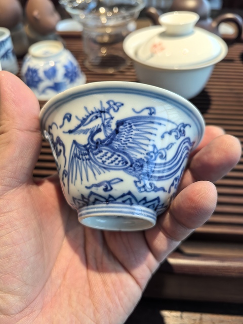 古玩陶瓷青花杯真品鑒賞圖