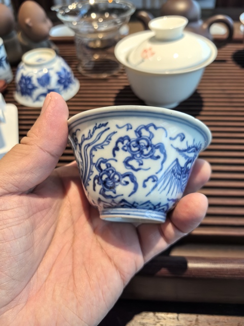 古玩陶瓷青花杯真品鑒賞圖