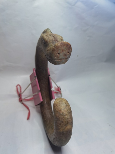 古玩玉器仿古紅山C字龍真品鑒賞圖