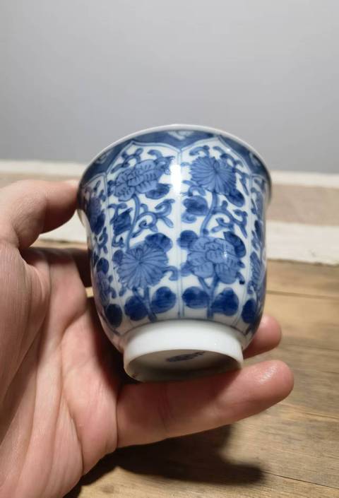 古玩陶瓷青花杯真品鑒賞圖