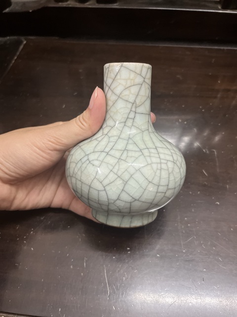古玩陶瓷 乾隆荸薺瓶真品鑒賞圖