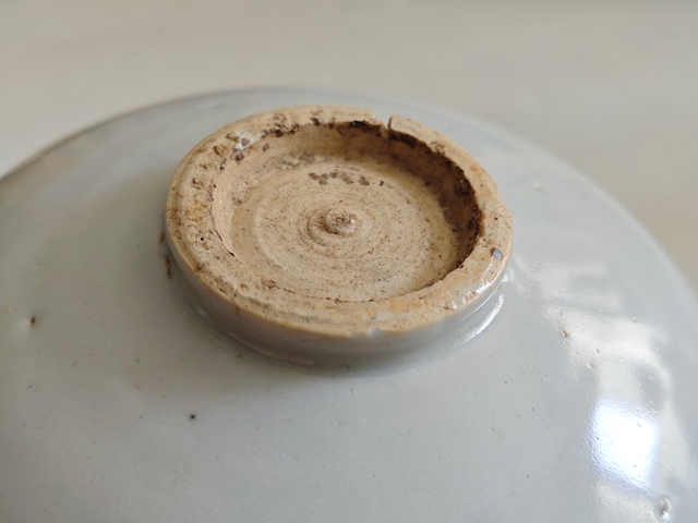 古玩陶瓷元白釉盤拍賣，當前價格12000元