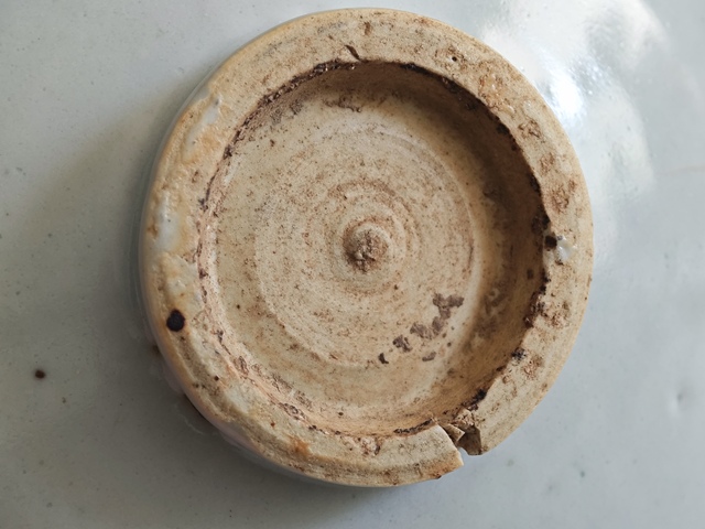 古玩陶瓷元白釉盤拍賣，當前價格12000元