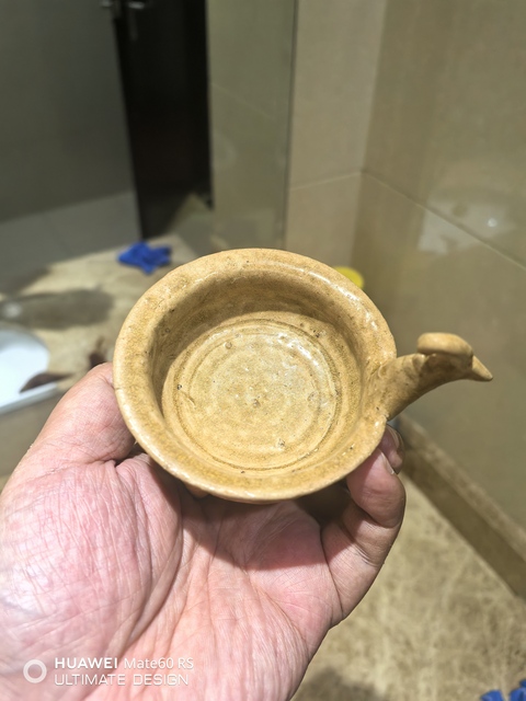 古玩陶瓷南北朝越窯青瓷鳳首三足爐拍賣,當前價格10800元