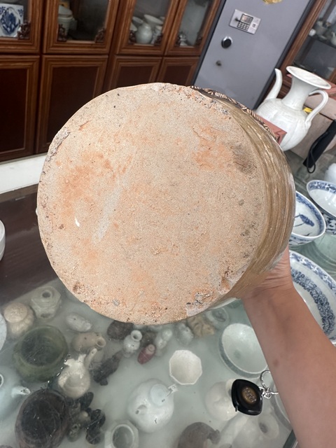 古玩陶瓷長沙窯青釉褐彩執壺真品鑒賞圖