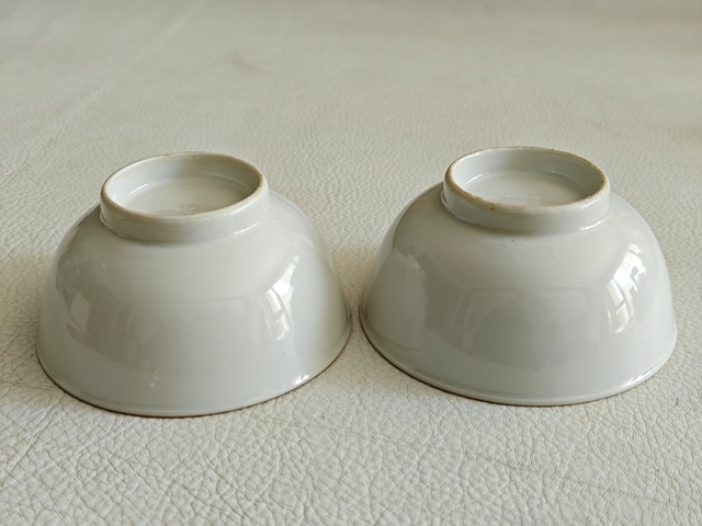 古玩陶瓷清代乾隆白釉對(duì)碗拍賣，當(dāng)前價(jià)格8600元
