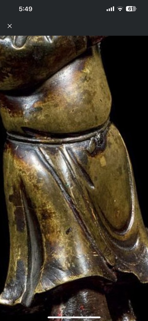 古玩銅器燭臺真品鑒賞圖