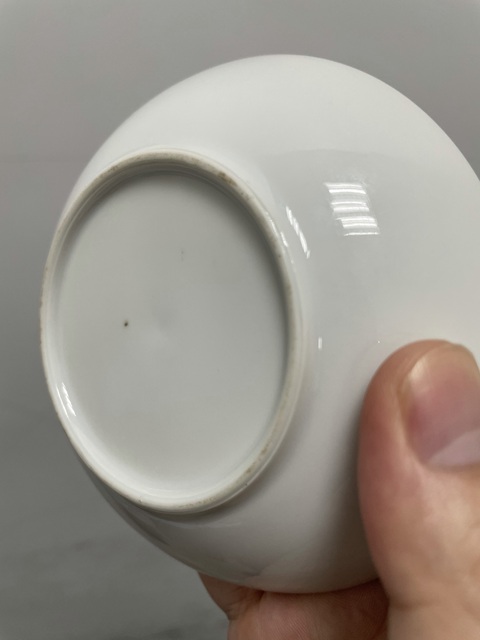 古玩陶瓷粉彩花鳥碟真品鑒賞圖