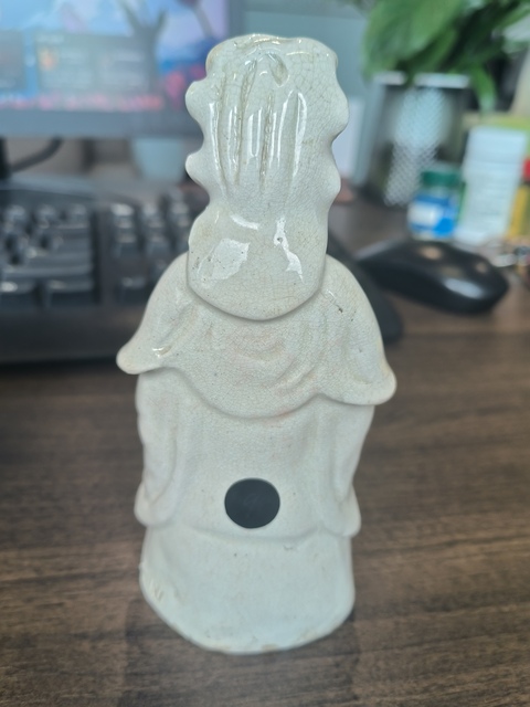 古玩陶瓷德化白瓷觀音菩薩造像真品鑒賞圖