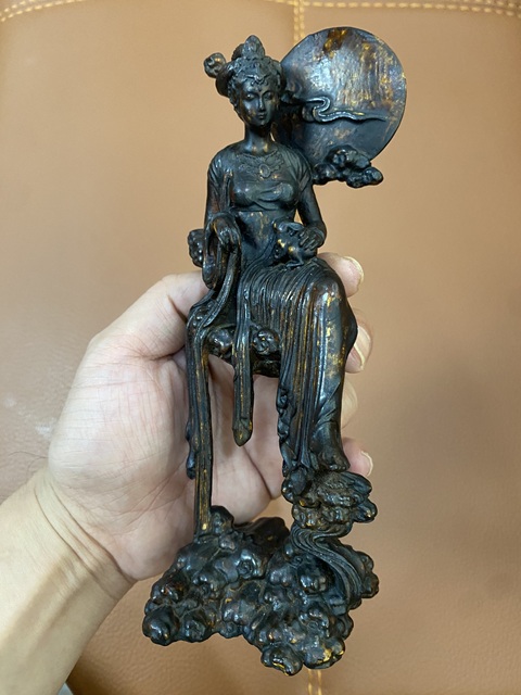 古玩雜項木雕人物真品鑒賞圖