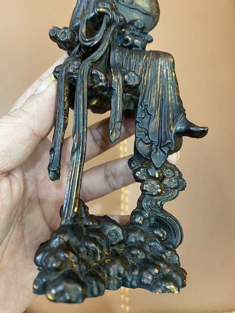 古玩雜項木雕人物真品鑒賞圖