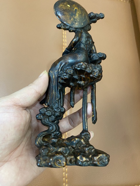 古玩雜項木雕人物真品鑒賞圖