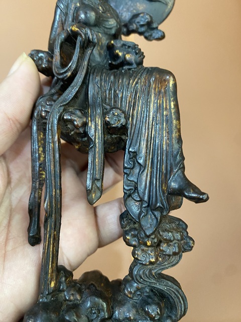 古玩雜項木雕人物真品鑒賞圖