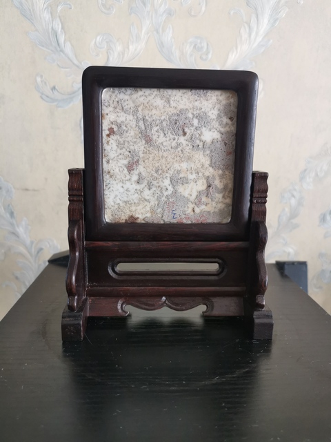 古玩陶瓷粉彩人物瓷板真品鑒賞圖