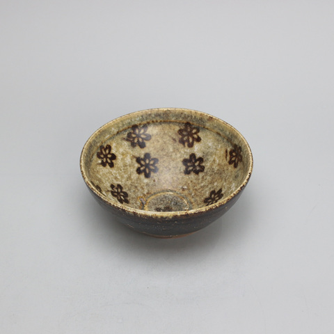 古玩陶瓷吉州窯剪紙貼花梅花盞 真品鑒賞圖