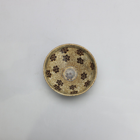 古玩陶瓷吉州窯剪紙貼花梅花盞 真品鑒賞圖